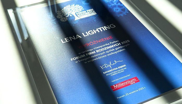 Lena Lighting wśród liderów wzrostu – wyróżnienie w rankingu Forbes!