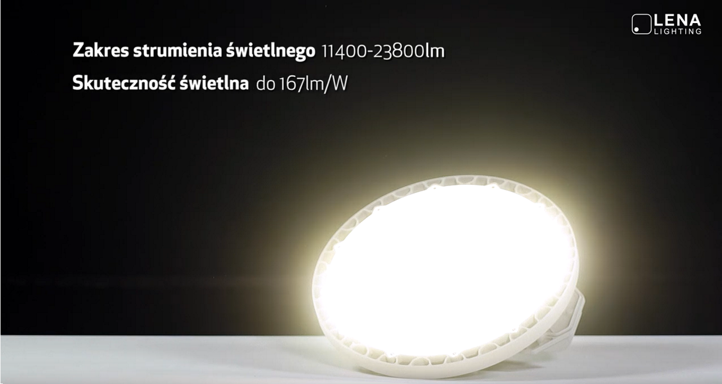 Lena Lighting przyklad lampy z wypisanymi parametrami