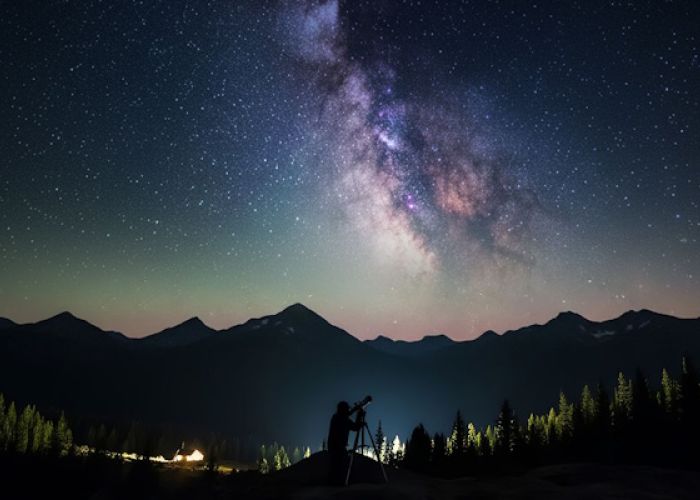 DarkSky plener góry obserwacja nieba